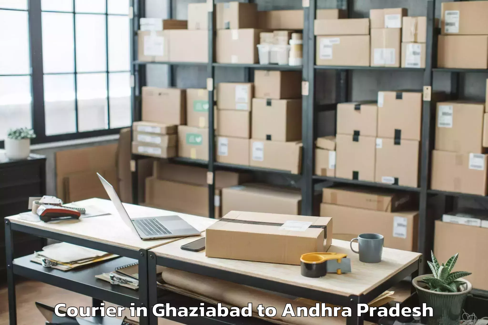 Easy Ghaziabad to Buchinaidu Kandriga Courier Booking